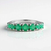 Anello in argento con Smeraldo Socoto