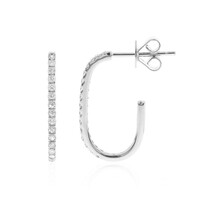 Boucles d'oreilles en or et Diamant SI1 (H) (CIRARI)