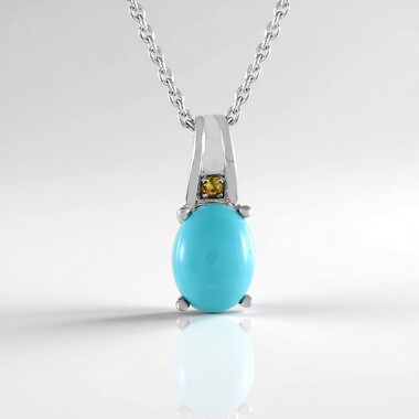Collana in argento con Turchese Sleeping Beauty
