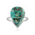 Zilveren ring met een Venus chalcedoon (Bali Barong)