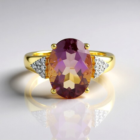 Anello in argento con Ametrina