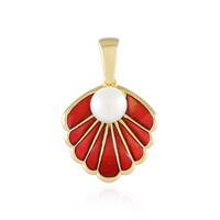 Pendentif en argent et Perle blanche de culture d'eau douce (Adela Silber)