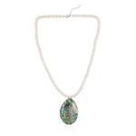 Collier en argent et Coquillage d'Abalone (TPC)