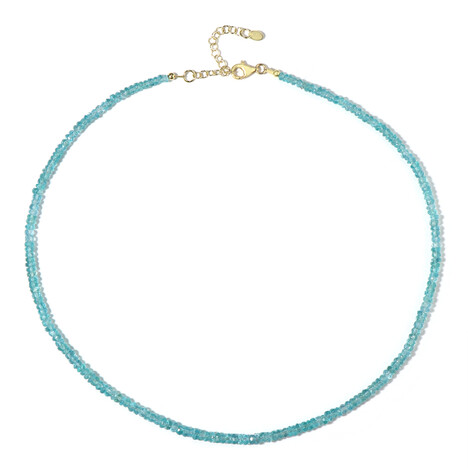 Blauer Apatit-Silberhalskette