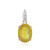Gouden hanger met een Gele Madagaskar Saffier