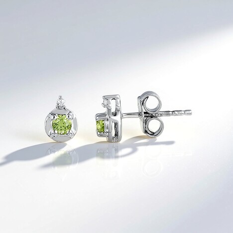 Orecchini in argento con Peridoto