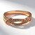 Anello placcato in oro con Diamante Fancy