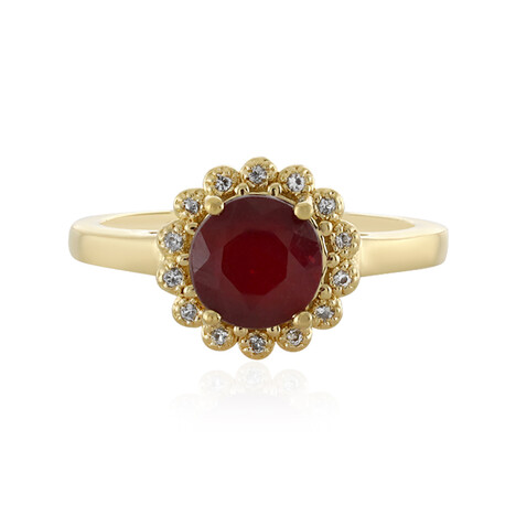 Anillo en plata con Rubí de Madagascar