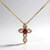 Collana in oro con Rubino Mozambico AAA (CIRARI)
