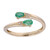 14K AAA Zambian Emerald Gold Ring (CIRARI)