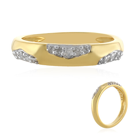 Bague en argent et Diamant I4 (J)