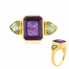 Anillo en plata con Amatista de Siberia (de Melo Essence)