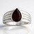 Anello in argento con Granato Mozambico (de Melo Essence)