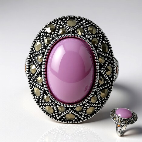 Anello in argento con Kunzite (Annette classic)