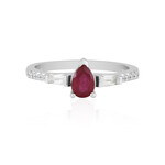 Anello in argento con Rubino del Madagascar