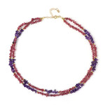 Collana in argento con Ematite Dorata (Riya)
