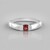Anello in argento con Rubino Tanzania