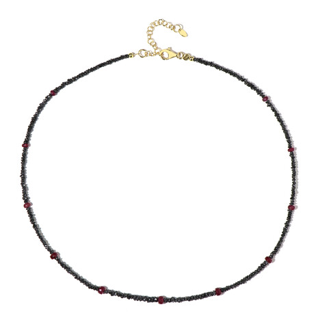 Collana in argento con Diamante Nero