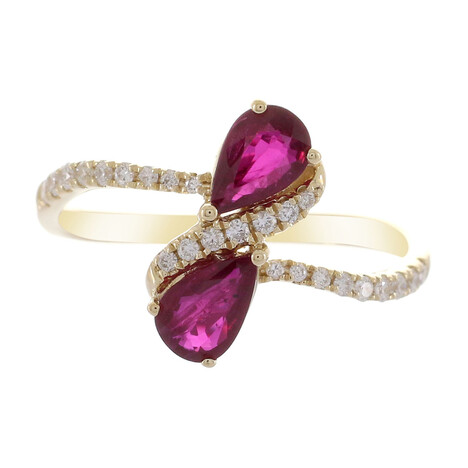 Anello in oro con Rubino Mozambico AAA