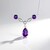 Collana in argento con Ametista Zambiana