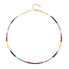 Collar en plata con Esmeralda de Brasil
