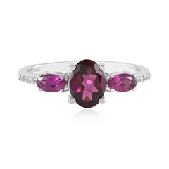 Anillo en plata con Rodolita Naktamunda