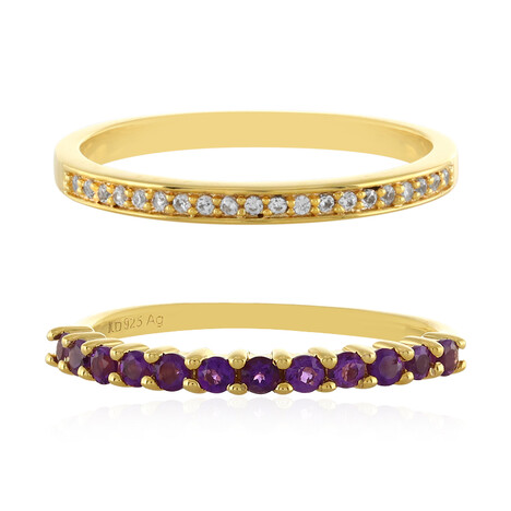 Bague en argent et Améthyste