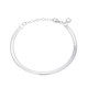 Bracelet en argent et Topaze blanche