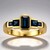Anello in oro con Zaffiro blu Kings Plains