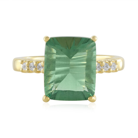 Anello in argento con Fluorite Verde