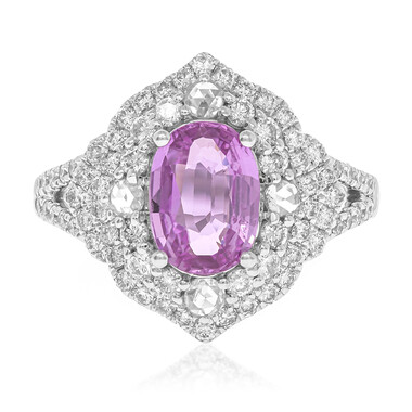 Anello in oro con Zaffiro Rosa (CIRARI)