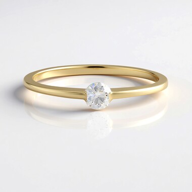 Gouden ring met een IF (G) Diamant (de Melo Gold)