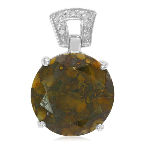 Dinosaurier-Quarz-Silberanhänger