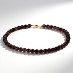 Collana in argento con Quarzo Fumè