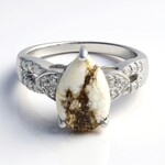Anello in argento con Magnesite