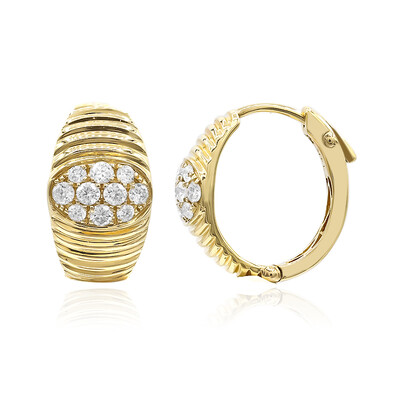 Boucles d'oreilles en or et Diamant SI2 (H) (CIRARI)