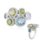 Bague en argent et Topaze bleu ciel (KM by Juwelo)