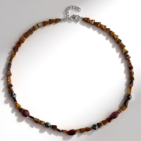 Collana in argento con Ematite Nera