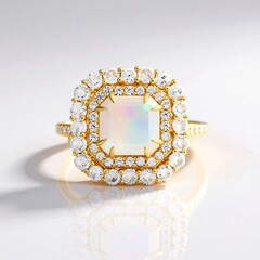 Anillo en plata con Ópalo Welo AAA (de Melo Essence)