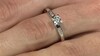 Anillo en plata con Topacio blanco