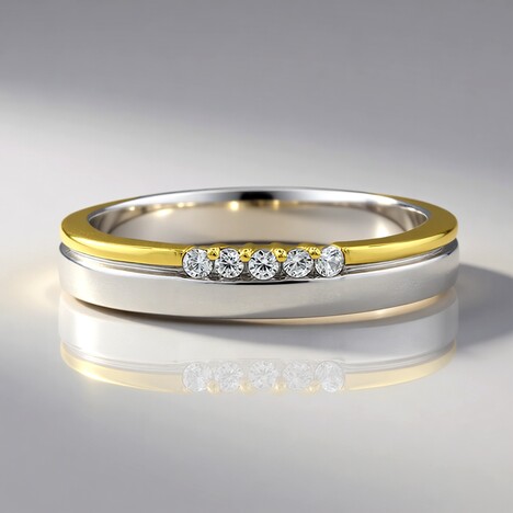 Bague en argent et Zircon