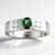 Anello in argento con Tormalina Verde di Benedito