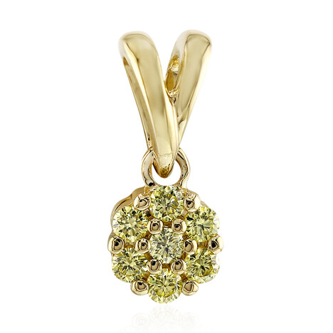 Gelber VS1 Brillant-Goldanhänger (Annette)