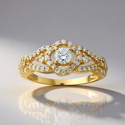Bague en or et Diamant SI1 (G) (Annette)