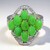 Anello in argento con Crisoprasio Imperiale