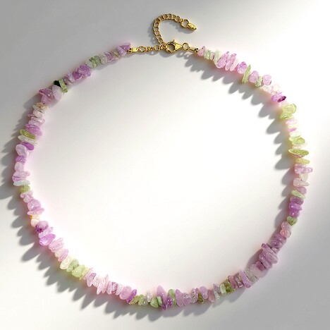 Collana in argento con Kunzite