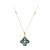 14K Teal Sapphire Gold Necklace (CIRARI)