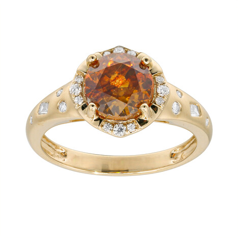Anello in oro con Sfalerite (CIRARI)
