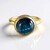 Bague en or et Indigolite Oeil de chat (AMAYANI)