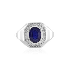 Blauer Madagaskar-Saphir-Silberring